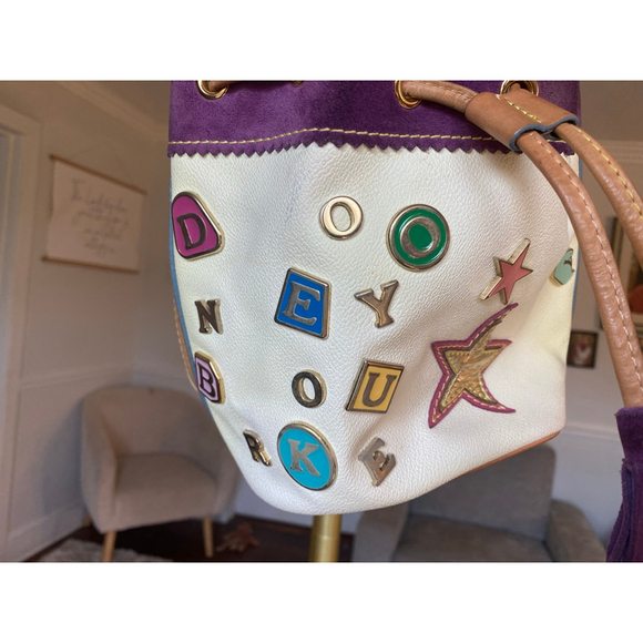 Vintage Dooney & Bourke Lindsay Lohan Charm Bag Alphabet Y2K Limited Edition - Picture 5 of 9